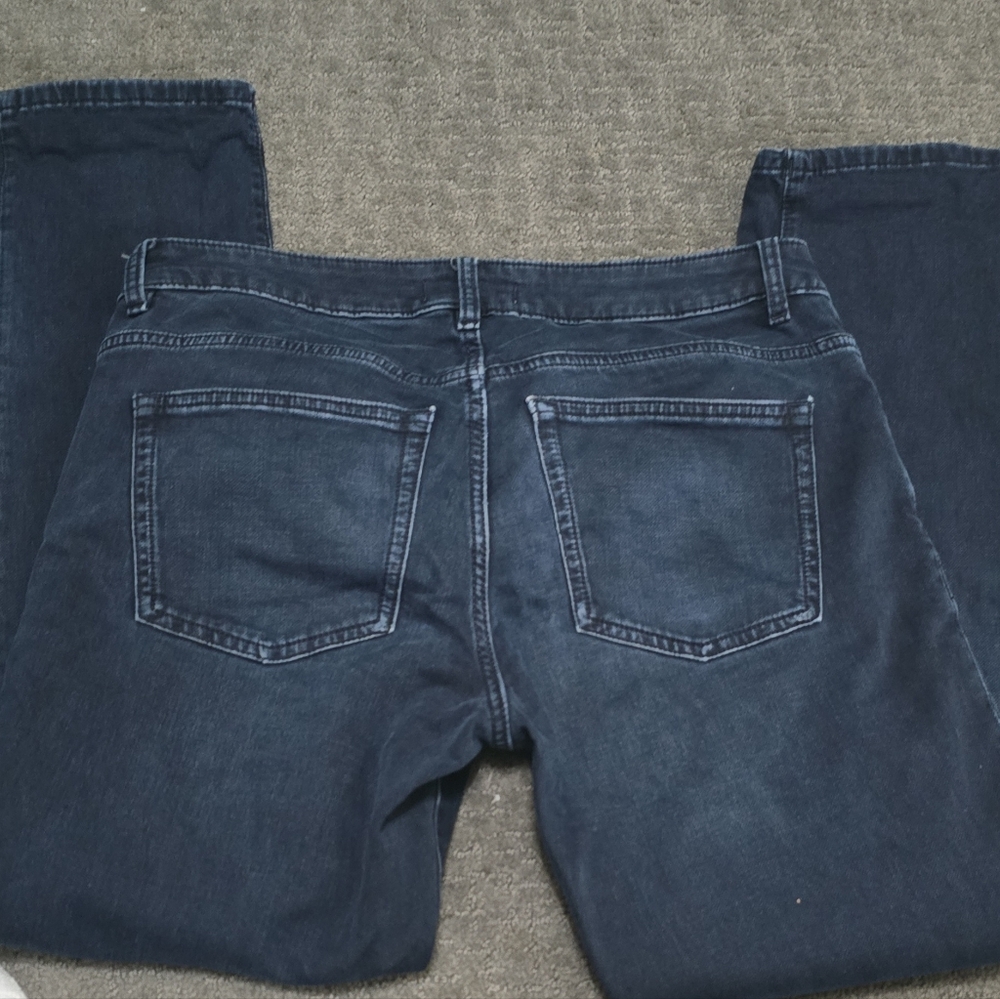 Warp + Weft Men's Deep Indigo Straight Jeans Size 32x30